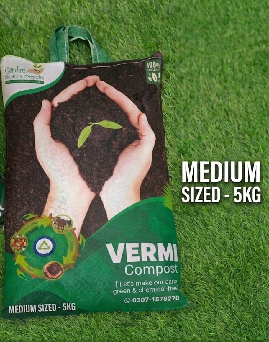 Vermi Compost Fertilizer [Medium Sized-5KG]